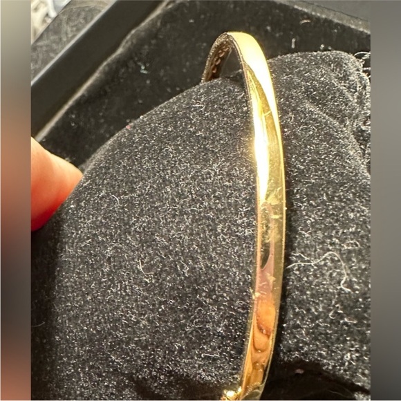 LeVian 14kGold Diamond Bangle Bracelet - Picture 6 of 7
